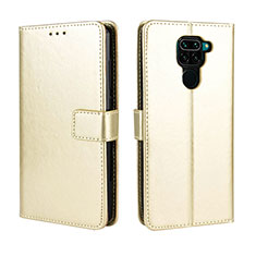 Custodia Portafoglio In Pelle Cover con Supporto BY5 per Xiaomi Redmi Note 9 Oro
