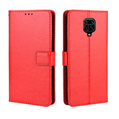 Custodia Portafoglio In Pelle Cover con Supporto BY5 per Xiaomi Redmi Note 9 Pro Max Rosso