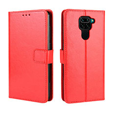 Custodia Portafoglio In Pelle Cover con Supporto BY5 per Xiaomi Redmi Note 9 Rosso