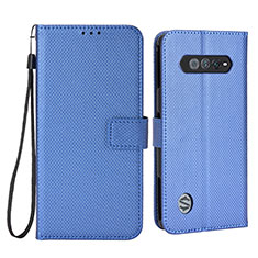 Custodia Portafoglio In Pelle Cover con Supporto BY6 per Xiaomi Black Shark 4S 5G Blu