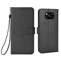 Custodia Portafoglio In Pelle Cover con Supporto BY6 per Xiaomi Poco X3 NFC Nero