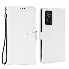 Custodia Portafoglio In Pelle Cover con Supporto BY6 per Xiaomi Redmi K30S 5G Bianco