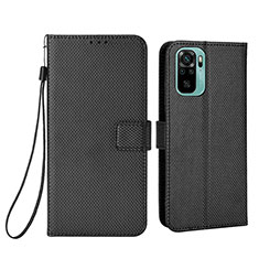 Custodia Portafoglio In Pelle Cover con Supporto BY6 per Xiaomi Redmi Note 10 4G Nero