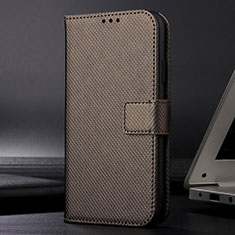 Custodia Portafoglio In Pelle Cover con Supporto BY6 per Xiaomi Redmi Note 12 Pro 5G Marrone