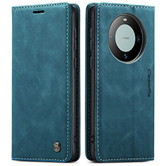 Custodia Portafoglio In Pelle Cover con Supporto C01S per Huawei Mate 60 Blu