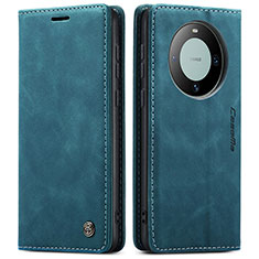 Custodia Portafoglio In Pelle Cover con Supporto C01S per Huawei Mate 60 Pro Blu