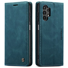Custodia Portafoglio In Pelle Cover con Supporto C01S per Samsung Galaxy A13 4G Blu
