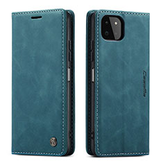 Custodia Portafoglio In Pelle Cover con Supporto C01S per Samsung Galaxy A22 5G Blu