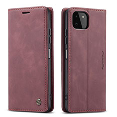 Custodia Portafoglio In Pelle Cover con Supporto C01S per Samsung Galaxy A22s 5G Rosso Rosa