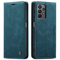 Custodia Portafoglio In Pelle Cover con Supporto C01S per Samsung Galaxy A23 5G Blu
