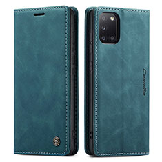Custodia Portafoglio In Pelle Cover con Supporto C01S per Samsung Galaxy A31 Blu