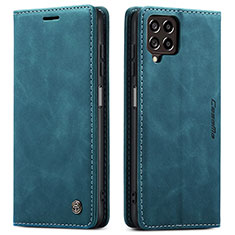 Custodia Portafoglio In Pelle Cover con Supporto C01S per Samsung Galaxy M33 5G Blu