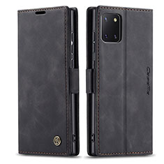 Custodia Portafoglio In Pelle Cover con Supporto C01S per Samsung Galaxy Note 10 Lite Nero