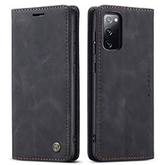 Custodia Portafoglio In Pelle Cover con Supporto C01S per Samsung Galaxy S20 Lite 5G Nero