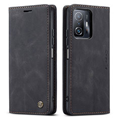 Custodia Portafoglio In Pelle Cover con Supporto C01S per Xiaomi Mi 11T Pro 5G Nero