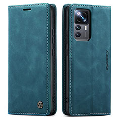 Custodia Portafoglio In Pelle Cover con Supporto C01S per Xiaomi Mi 12T Pro 5G Blu
