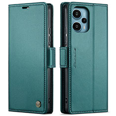 Custodia Portafoglio In Pelle Cover con Supporto C01S per Xiaomi Poco F5 5G Verde