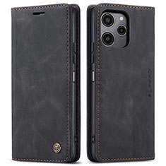 Custodia Portafoglio In Pelle Cover con Supporto C01S per Xiaomi Redmi Note 12R 5G Nero