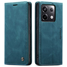 Custodia Portafoglio In Pelle Cover con Supporto C01S per Xiaomi Redmi Note 13 Pro 5G Blu