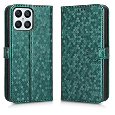 Custodia Portafoglio In Pelle Cover con Supporto C01X per Huawei Honor X8 4G Verde