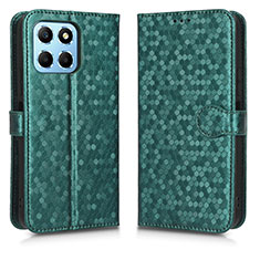 Custodia Portafoglio In Pelle Cover con Supporto C01X per Huawei Honor X8 5G Verde