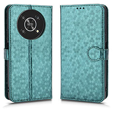 Custodia Portafoglio In Pelle Cover con Supporto C01X per Huawei Honor X9 5G Verde