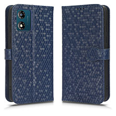 Custodia Portafoglio In Pelle Cover con Supporto C01X per Motorola Moto E13 Blu