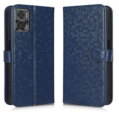 Custodia Portafoglio In Pelle Cover con Supporto C01X per Motorola Moto E22 Blu