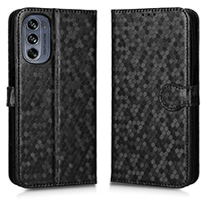 Custodia Portafoglio In Pelle Cover con Supporto C01X per Motorola Moto G62 5G Nero