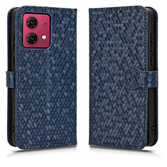 Custodia Portafoglio In Pelle Cover con Supporto C01X per Motorola Moto G84 5G Blu