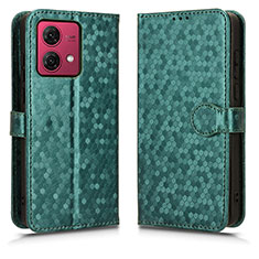 Custodia Portafoglio In Pelle Cover con Supporto C01X per Motorola Moto G84 5G Verde