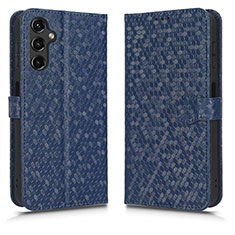 Custodia Portafoglio In Pelle Cover con Supporto C01X per Samsung Galaxy A14 4G Blu