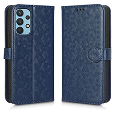 Custodia Portafoglio In Pelle Cover con Supporto C01X per Samsung Galaxy A32 5G Blu