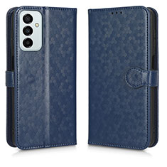 Custodia Portafoglio In Pelle Cover con Supporto C01X per Samsung Galaxy M23 5G Blu