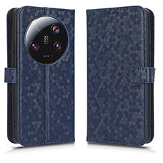 Custodia Portafoglio In Pelle Cover con Supporto C01X per Xiaomi Mi 13 Ultra 5G Blu