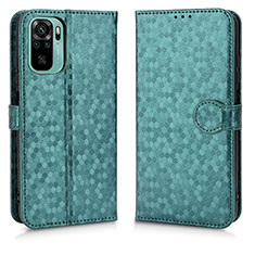 Custodia Portafoglio In Pelle Cover con Supporto C01X per Xiaomi Poco M5S Verde