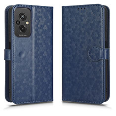 Custodia Portafoglio In Pelle Cover con Supporto C01X per Xiaomi Redmi 11 Prime 4G Blu