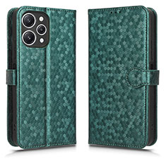 Custodia Portafoglio In Pelle Cover con Supporto C01X per Xiaomi Redmi 12 4G Verde