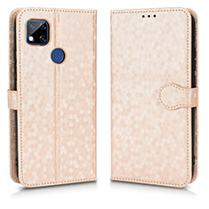 Custodia Portafoglio In Pelle Cover con Supporto C01X per Xiaomi Redmi 9 India Oro