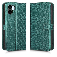 Custodia Portafoglio In Pelle Cover con Supporto C01X per Xiaomi Redmi A1 Verde