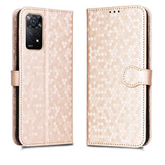 Custodia Portafoglio In Pelle Cover con Supporto C01X per Xiaomi Redmi Note 11 Pro 4G Oro