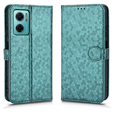 Custodia Portafoglio In Pelle Cover con Supporto C01X per Xiaomi Redmi Note 11E 5G Verde