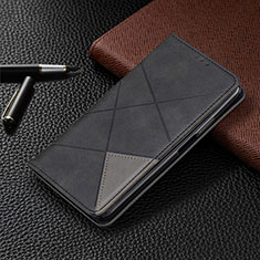 Custodia Portafoglio In Pelle Cover con Supporto C02 per Xiaomi Redmi Note 9 Nero
