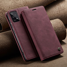 Custodia Portafoglio In Pelle Cover con Supporto C02S per Samsung Galaxy A53 5G Rosso Rosa