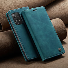 Custodia Portafoglio In Pelle Cover con Supporto C02S per Samsung Galaxy A73 5G Blu