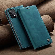 Custodia Portafoglio In Pelle Cover con Supporto C02S per Samsung Galaxy M32 5G Blu
