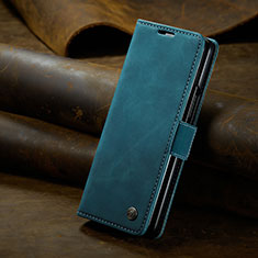 Custodia Portafoglio In Pelle Cover con Supporto C02S per Samsung Galaxy Z Fold5 5G Blu