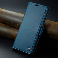 Custodia Portafoglio In Pelle Cover con Supporto C02S per Xiaomi Poco F5 5G Blu