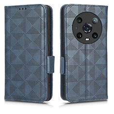 Custodia Portafoglio In Pelle Cover con Supporto C02X per Huawei Honor Magic4 Pro 5G Blu