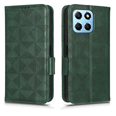 Custodia Portafoglio In Pelle Cover con Supporto C02X per Huawei Honor X6S Verde